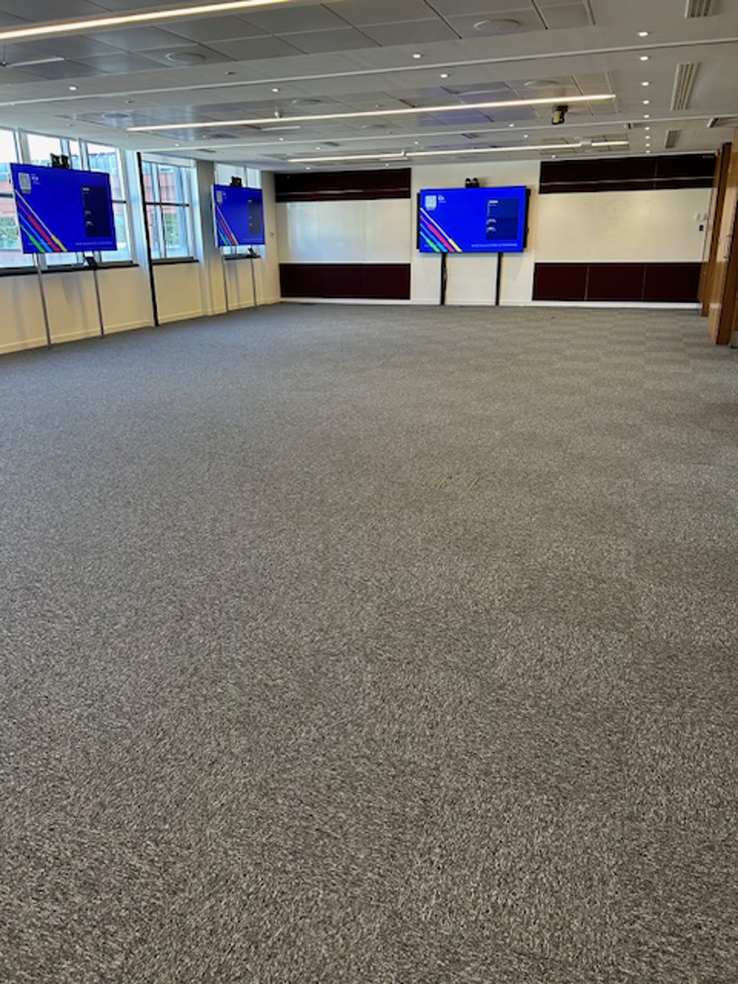 Second conference room with new carpet tiles fitted