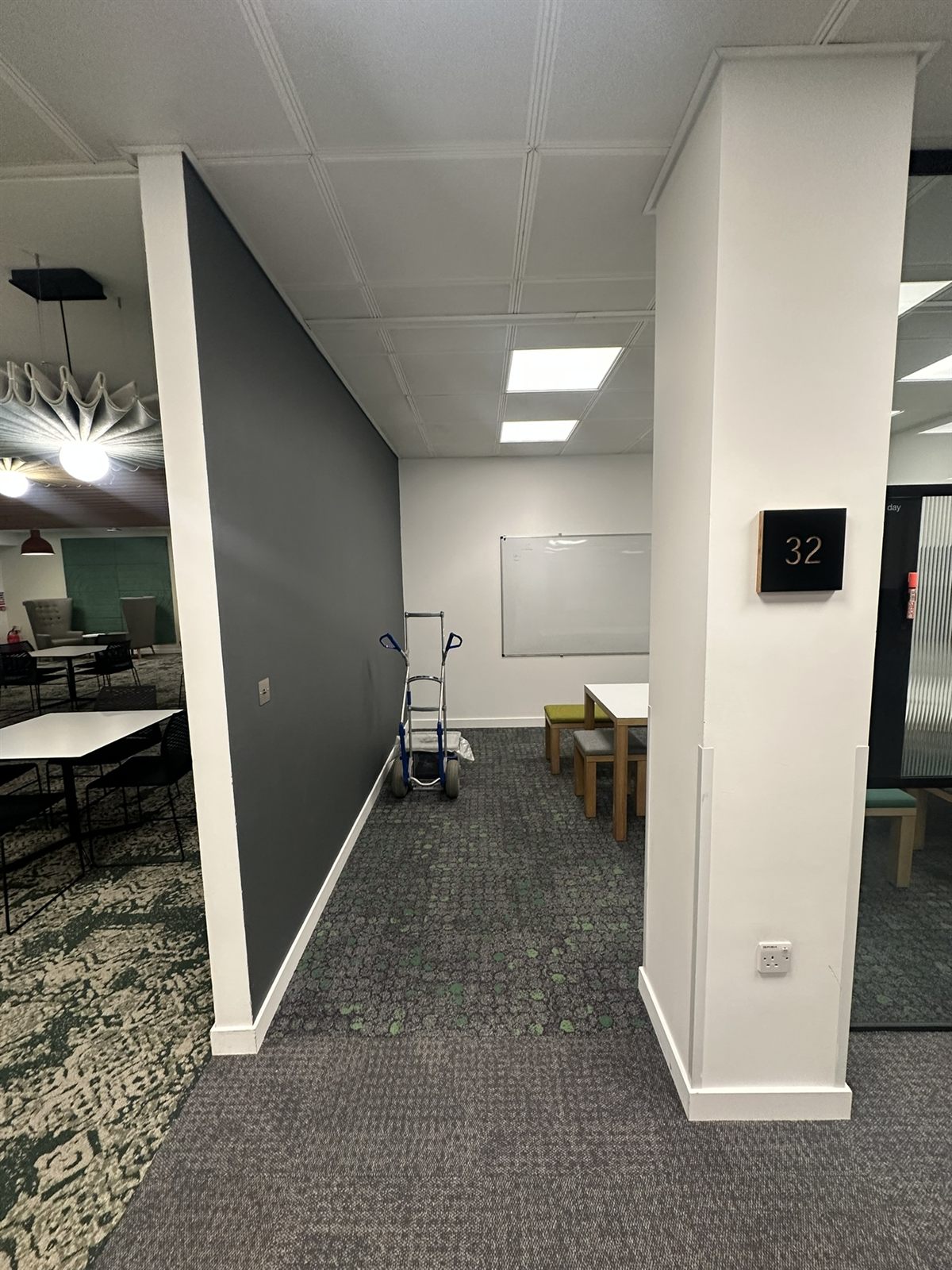Existing opening before the doorset installation