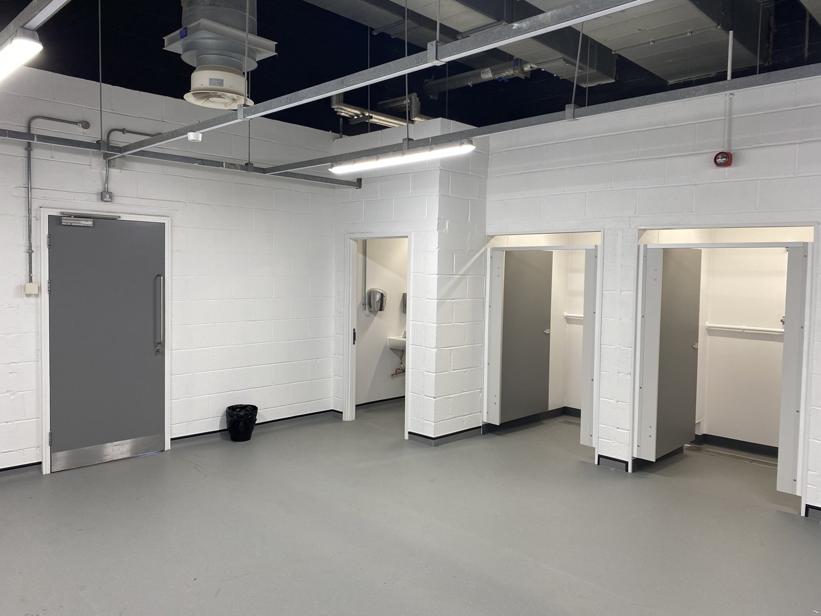Whitecross School new changing room after refurbishment