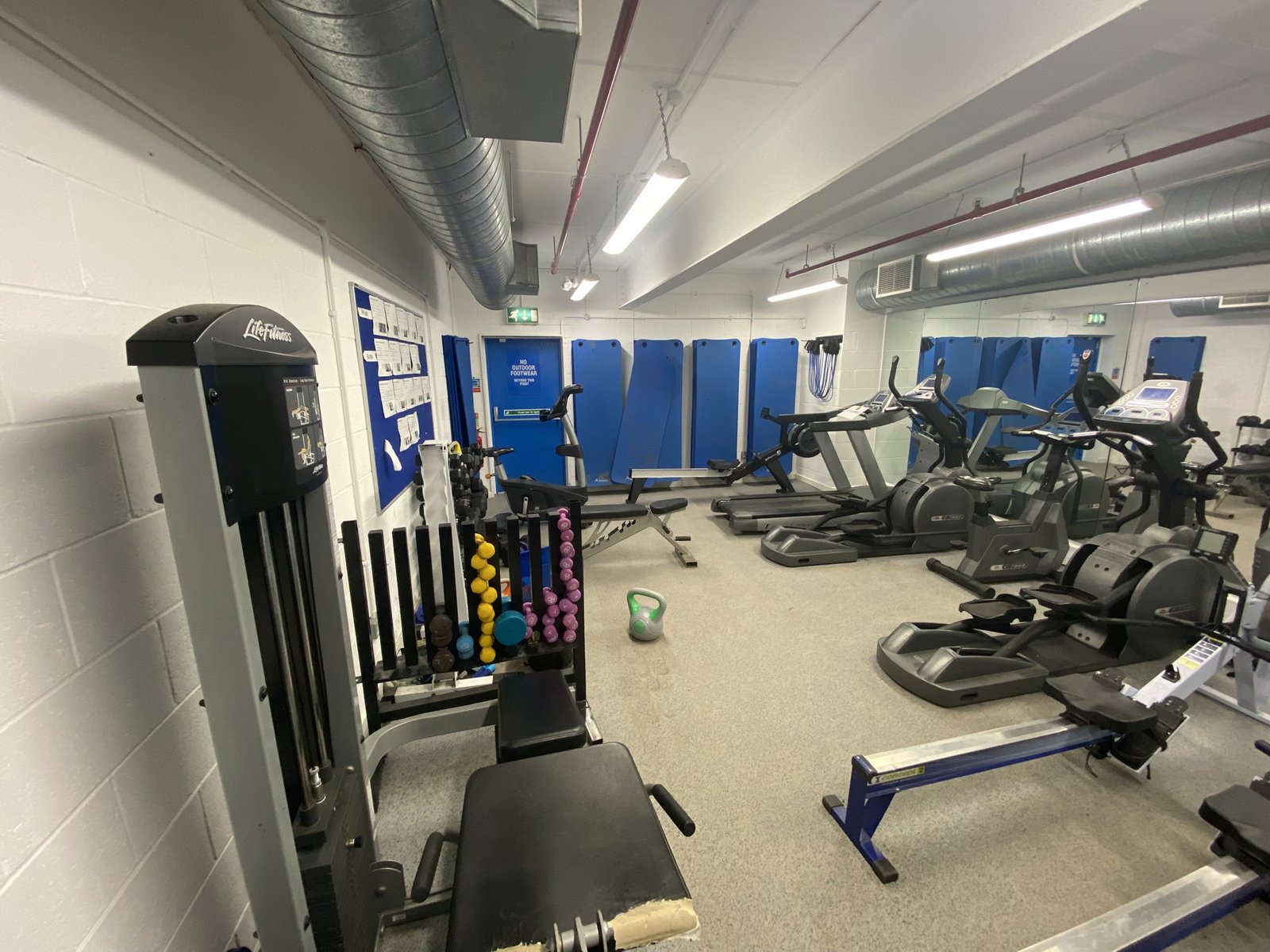 Whitecross School existing gym before refurbishment