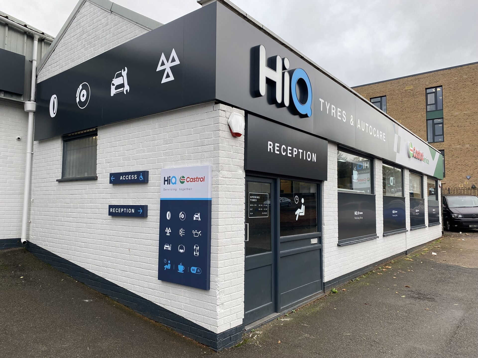 HiQ Northampton shopfront after refurbishment