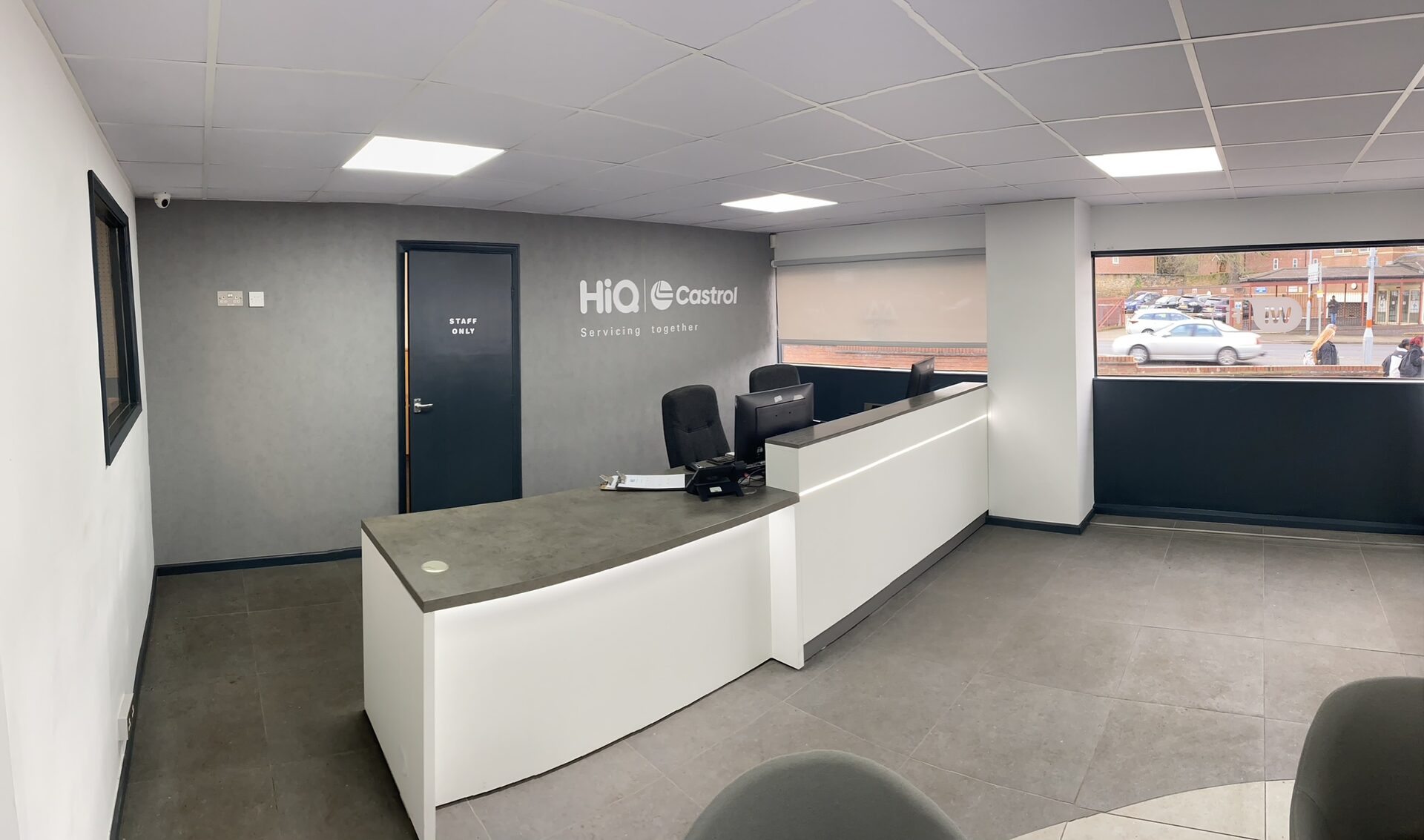 HiQ Northampton reception after refurbishment