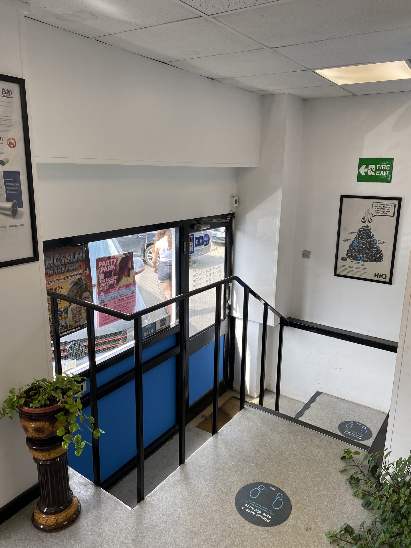 HiQ Northampton stairwell before refurbishment