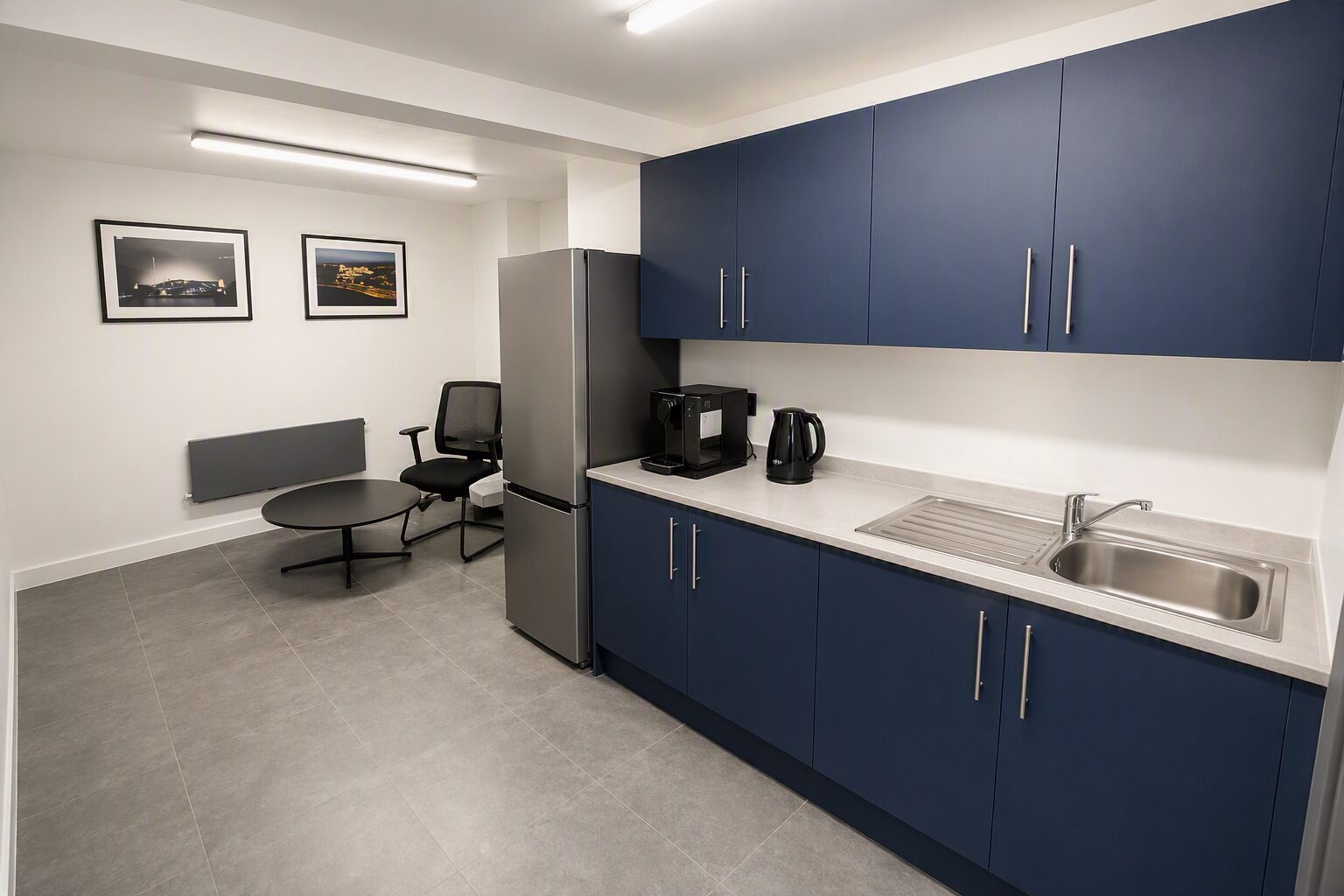HiQ Redditch staff kitchen after refurbishment