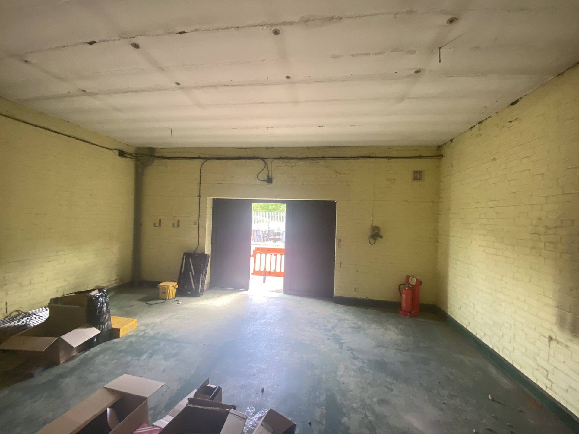 Substation store room before refurbishment
